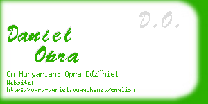 daniel opra business card